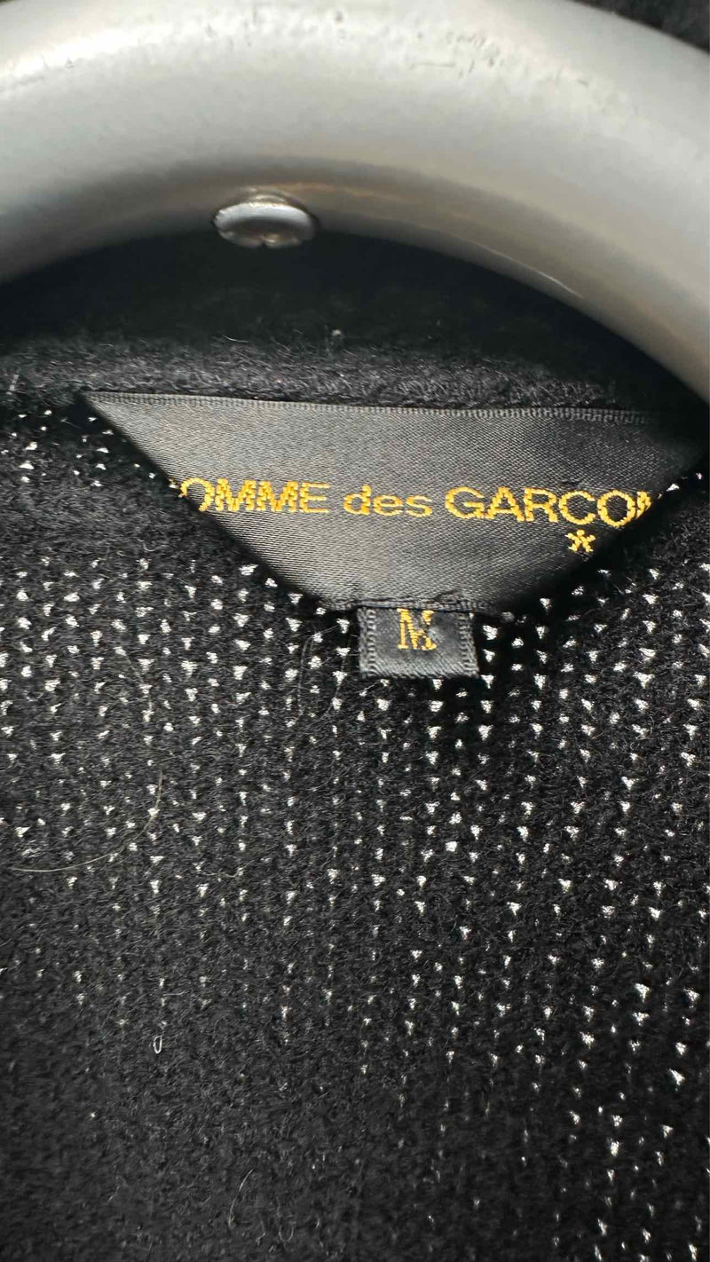 Comme Des Garcons Double-breatsed Boa Knit Jacket