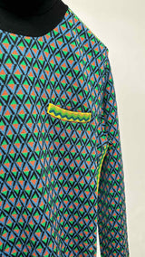 PRADA High-neck Geometric Sweater