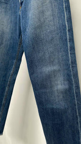 Christian Dior Distressed Slim-fit Raw-hem Jeans