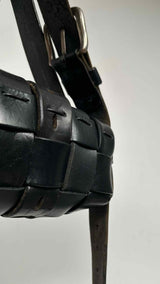 HODAKOVA Buckle Baguette Distressed Bag