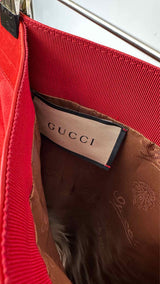 Gucci Buckled Suede-hybrid Skirt