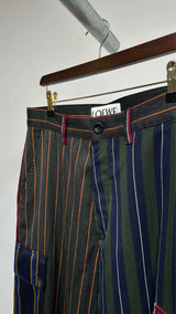 LOEWE Patchwork Stripe Cargo Pants