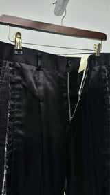 Comme Des Garçons Satin Cut-out Wide Pants
