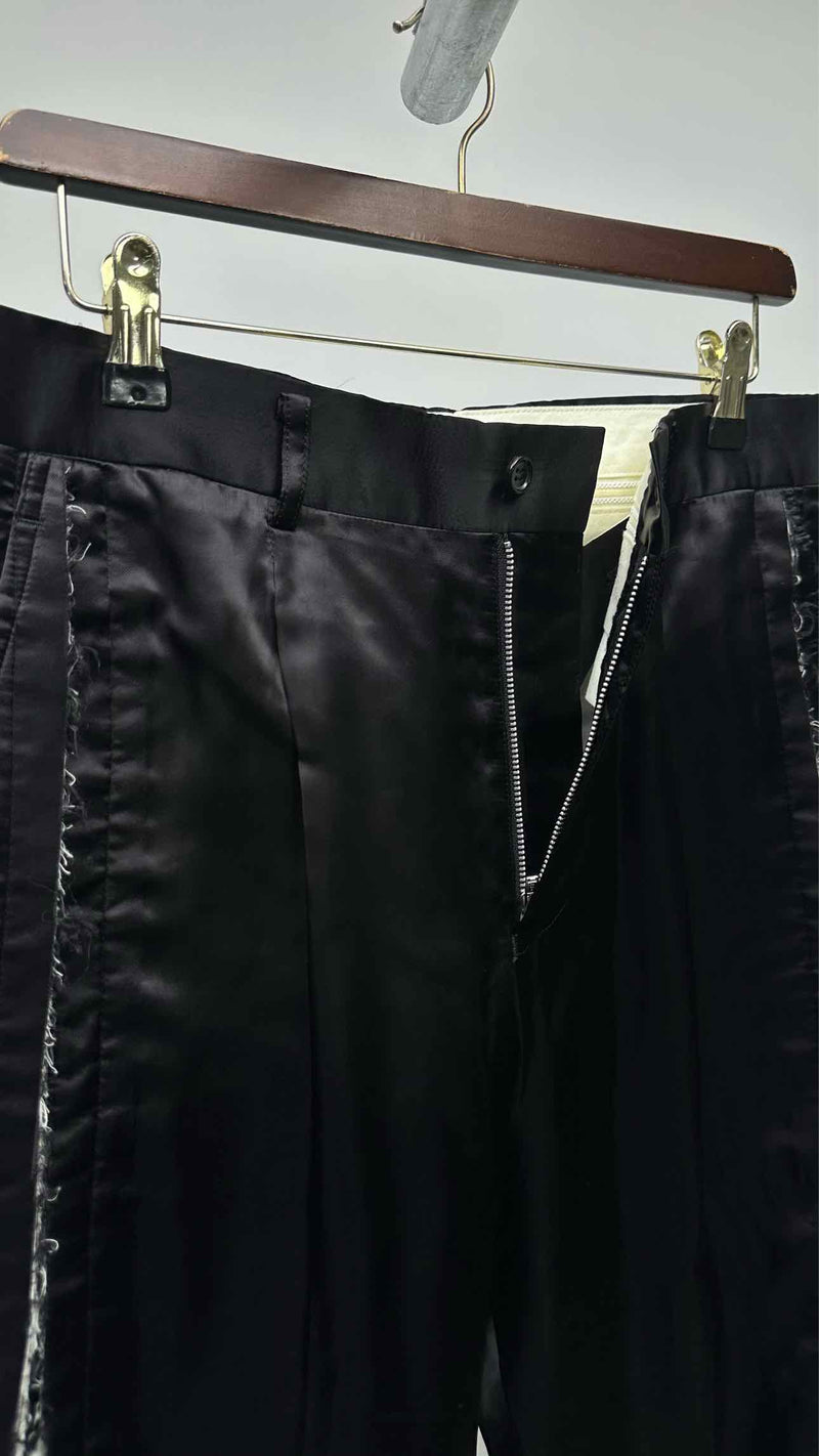 Comme Des Garçons Satin Cut-out Wide Pants