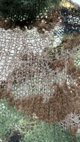 Junya Watanabe High-neck Loose-knit Mohair Camo Sweater