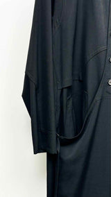 Yohji Yamamoto Pour Homme Bottom-wrapped Paneled Wool Coat