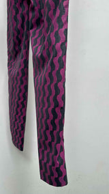 Comme Des Garcons Homme Plus Wave Printed Side-zip Pants