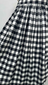 Comme Des Garcons N/S Multi-bow Checker Gathered Dress
