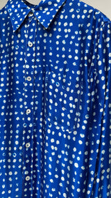 Marni Polka Dot Fringe Satin Shirt