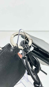 Y's Leather Stripe Pouch