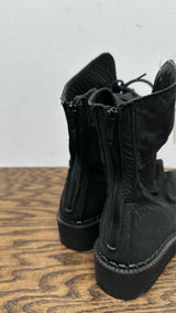 Yohji Yamamoto Wrinkly Back-Zip Boots