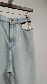 Margiela Reconstructed-high-waist Wide Jeans