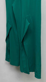 Issey Miyake Pleated-waist Flare Wide Back-slit Wide Easy Pants