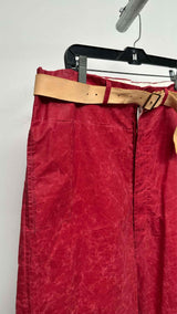 Paul Harnden Crinkled Waxed Wide Pants