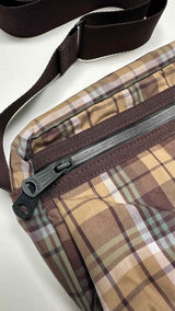 Porter X Comme des GarÃ§ons Homme Plaid-pattern Messenger Bag