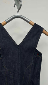 Derek Lam N/S Slim-fit Flare Denim Dress