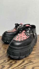 Miu Miu Bicolor Studded Platform Derby