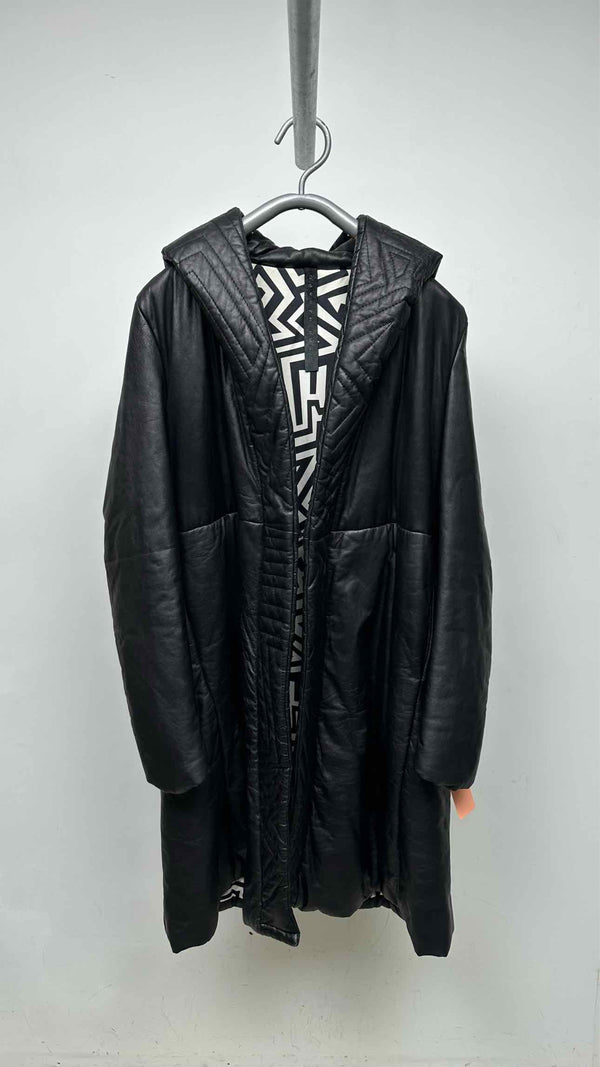 Gareth Pugh Quilted-leather Paded Long Coat