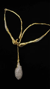 Alexis Bittar Solanales Crystal Teardrop Collar Necklace
