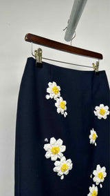 Shushu/Tong Embellished Flower Pencil Skirt