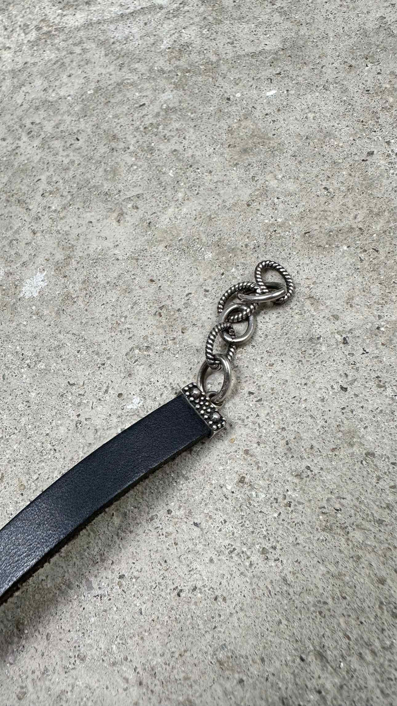 Gucci Feline Tiger-head Leather Choker