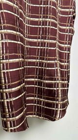 Salvatore Ferragamo Plaid Silk Shirt
