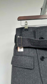 Tao Comme Des Garçons Belted Wrap Felt Mini Skirt