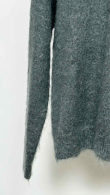AURALEE Brushed Super kids Mohair Polo Sweater