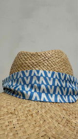 Valentino Scarf Straw Hat