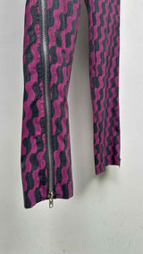 Comme Des Garcons Homme Plus Wave Printed Side-zip Pants