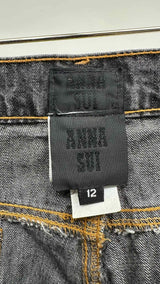 Anna Sui Star Studded Boot-Cut Jeans