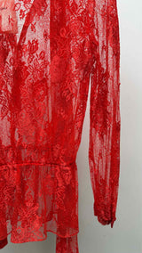 Balenciaga Floral-lace Blouse