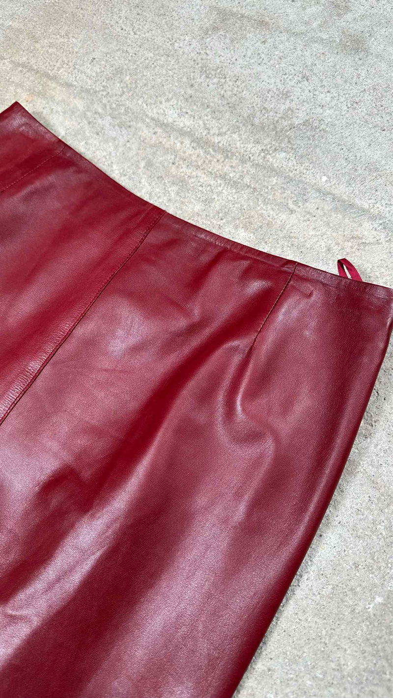 Gucci Leather Skirt