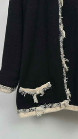 Chanel Frill-trim Cashmere Cardigan
