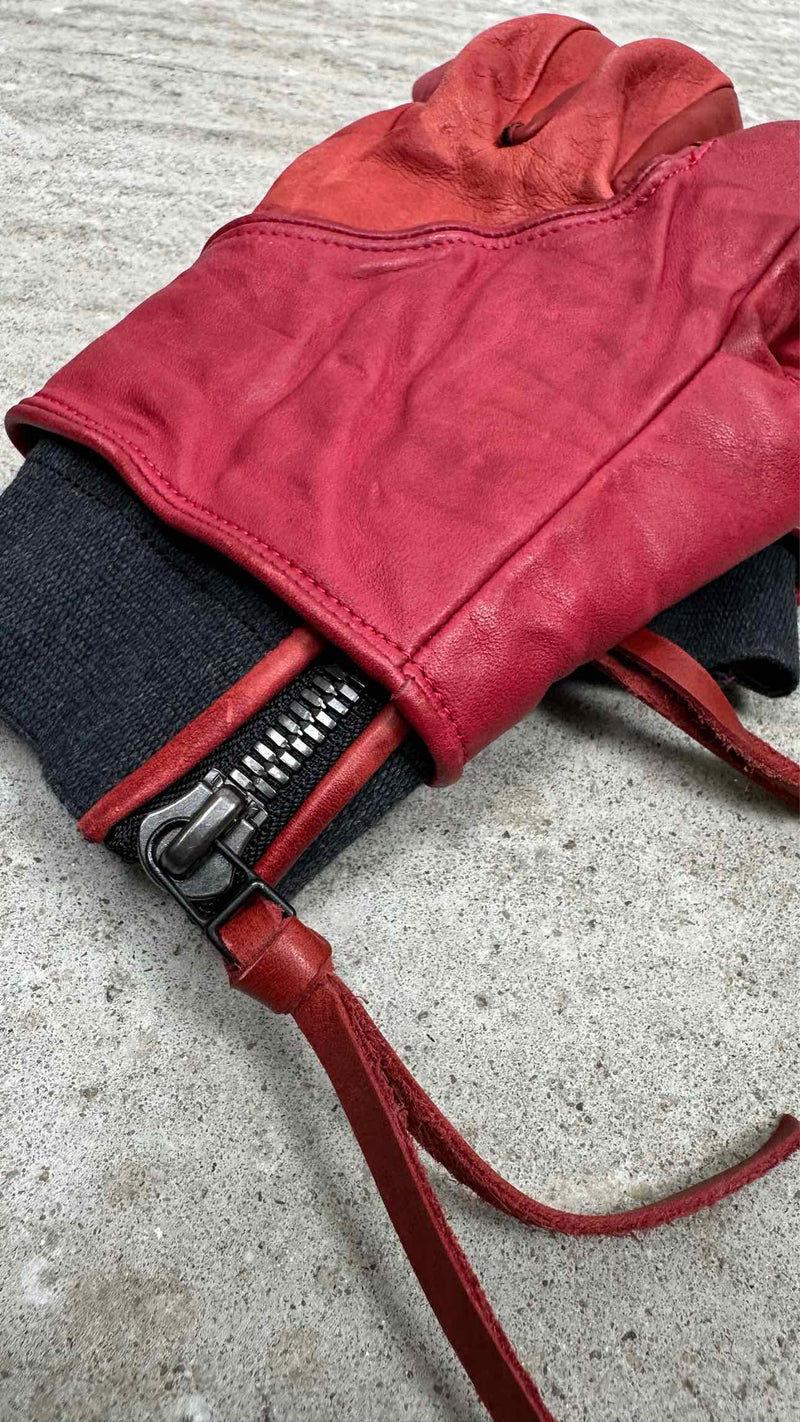 D.HYGEN Layered Leather Gloves