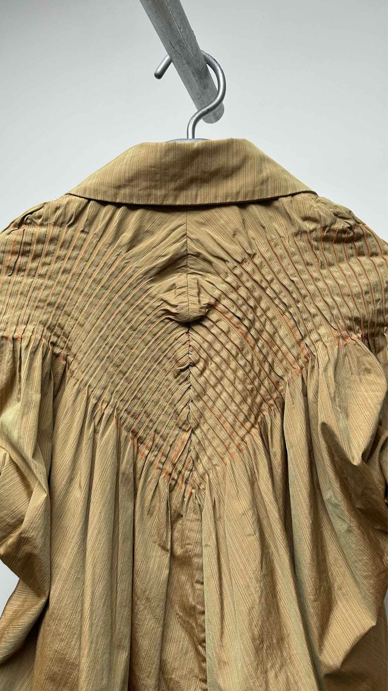 FETE Pleated Stripe Coat