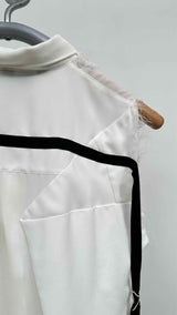 Undercover N/S Raw-Edge Ruffle Buttoned Top