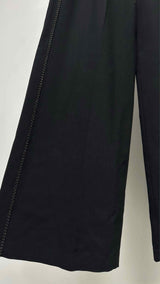 Marithé + François Girbaud Belted Side Pin-stripe Wide Pants