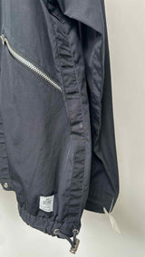 Sacai X Thomas Mason Zip-up Poplin Shirt