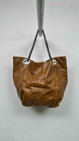 Marni Crinkled Slouchy Leather Hobo Bag