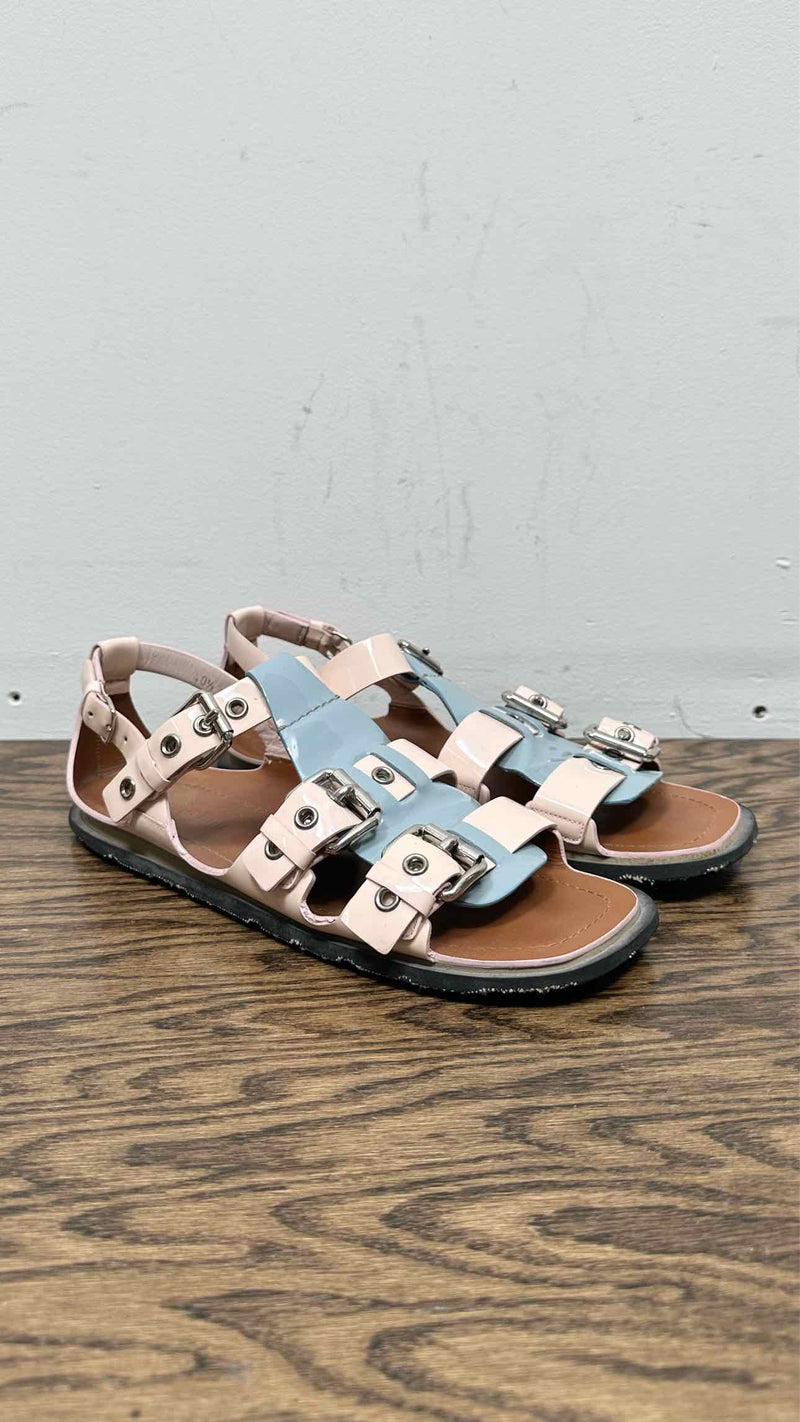 Miu Miu Patent Leather Sandals