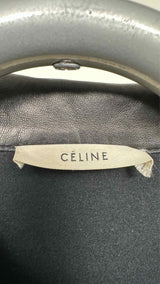 CELINE High-neck Leather Jacket