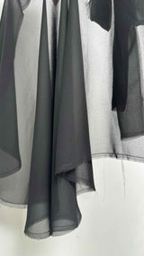 PRADA Sheer Satin Cape