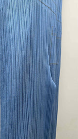 Pleats Please N/S "Cotton Denim" Pleated Jump Suits