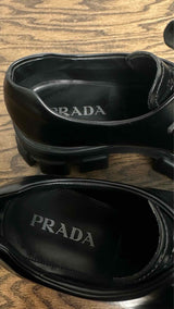 PRADA Monolith Brushed Leather Shoes