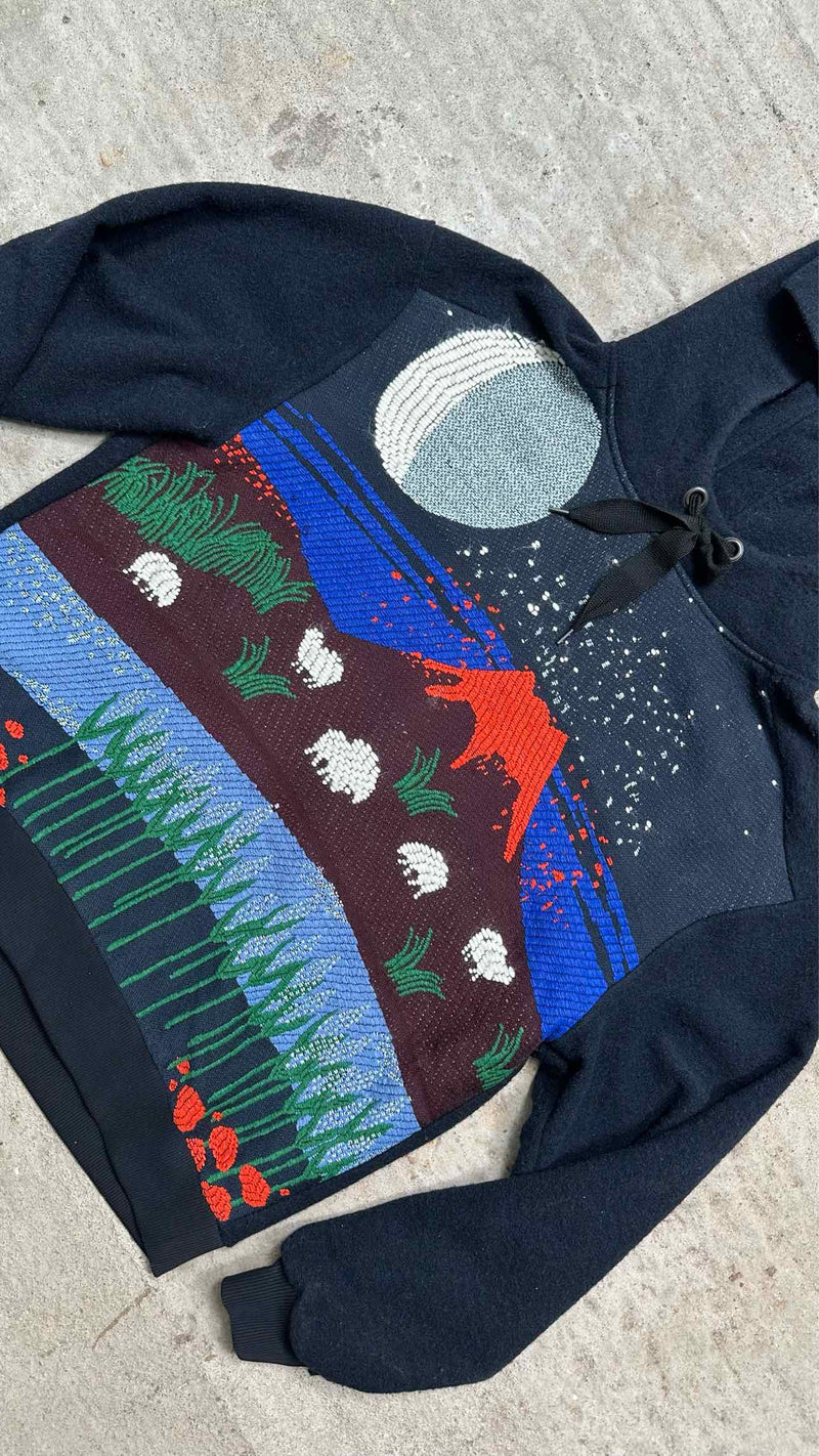 Henrik Vibskov Embroidered Felt Hoodie