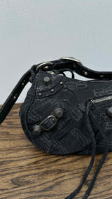 Balenciaga Denim Monogram Bag