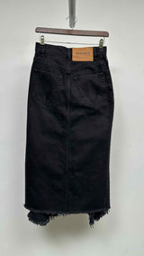 Vetements High-Waist Flared Denim Skirt