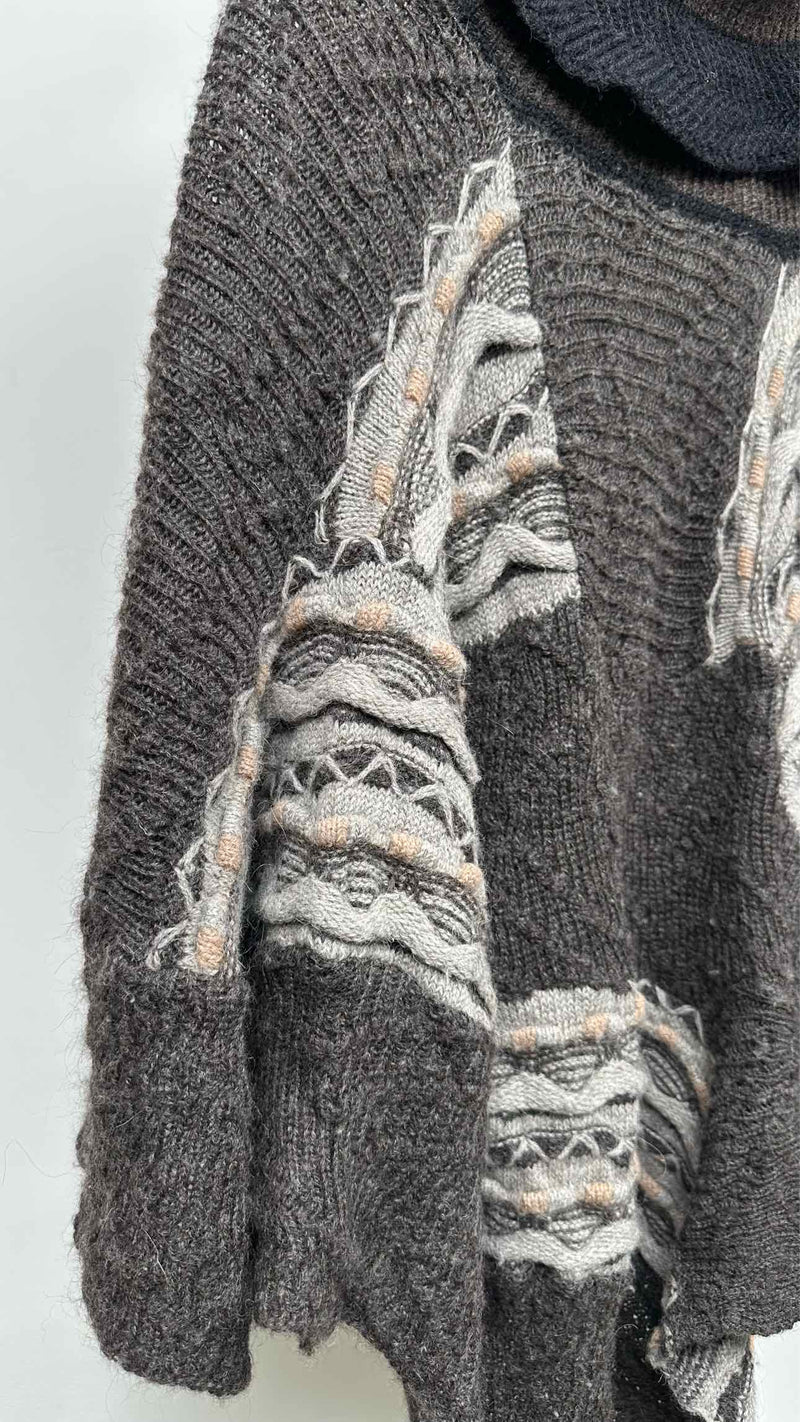 Bernhard Willhelm Cape-knit High-neck Cape