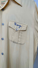 Vintage Back-embroidered Bowling Shirt